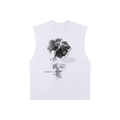 Raw Edge Cotton Tank Top