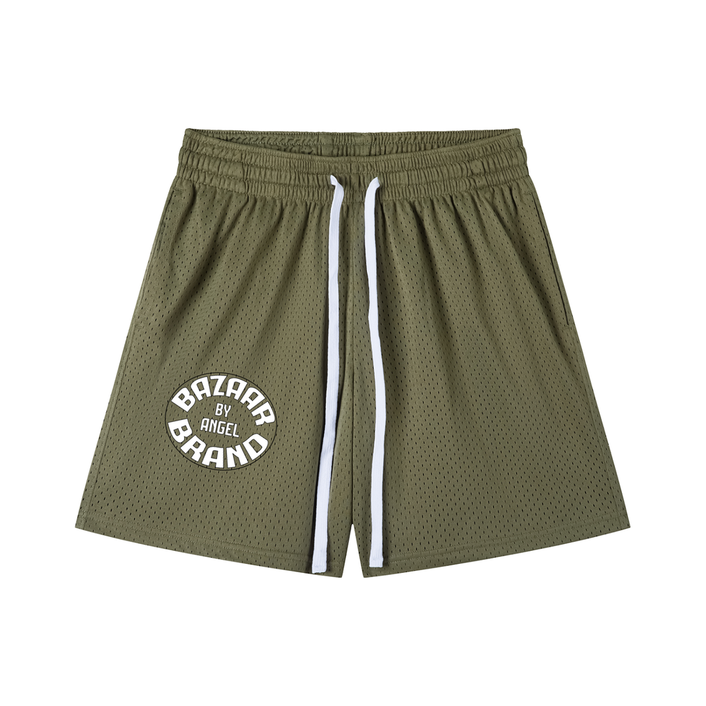 Mesh Drawstring Shorts