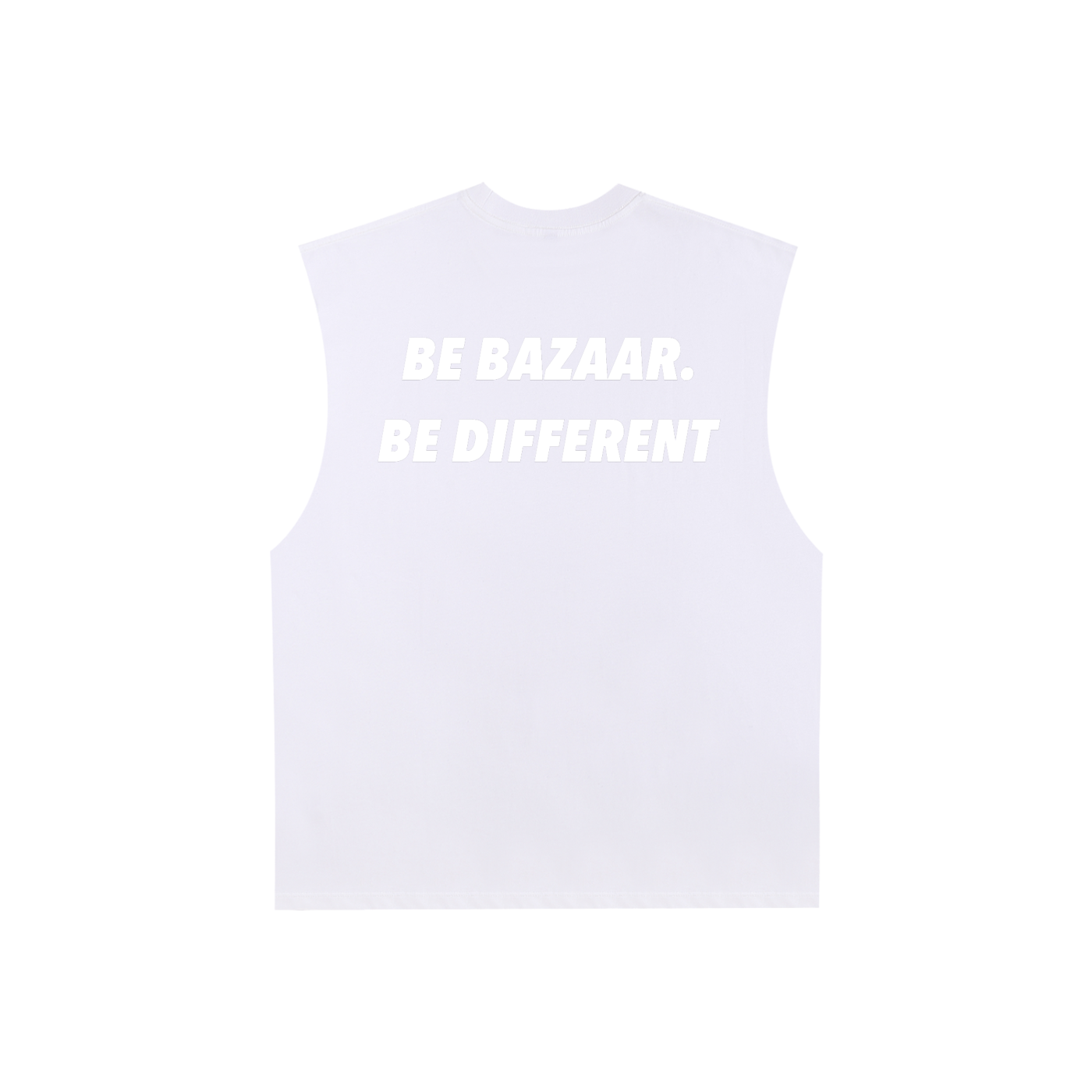 Raw Edge Cotton Tank Top